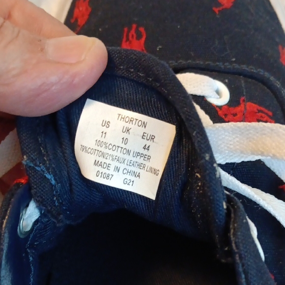 Polo by Ralph Lauren Men's All Over Pony Print Sneakers - Picture 4 of 10